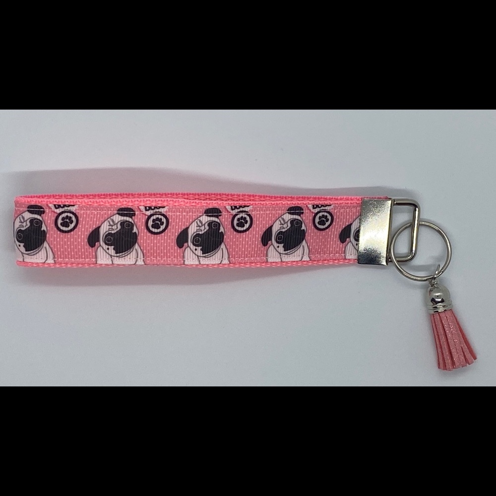 Handmade Pug Keychain
